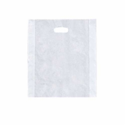 12 x 15 CLEAR FROSTED PLASTIC MERCHANDISE BAGS