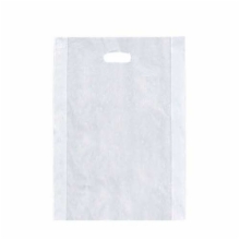 14 x 3 x 21 CLEAR FROSTED PLASTIC MERCHANDISE BAGS
