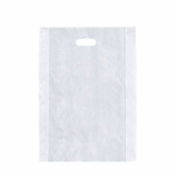 14 x 3 x 21 CLEAR FROSTED PLASTIC MERCHANDISE BAGS