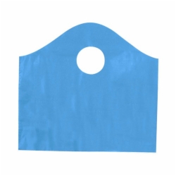 12 x 11 x 4 LAGOON BLUE FROSTED WAVETOP PLASTIC BAGS