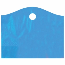 22 x 18 x 8 LAGOON BLUE FROSTED WAVETOP PLASTIC BAGS