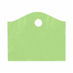 18 x 15 x 6 CITRUS GREEN FROSTED WAVETOP PLASTIC BAGS