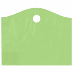 22 x 18 x 8 CITRUS GREEN FROSTED WAVETOP PLASTIC BAGS