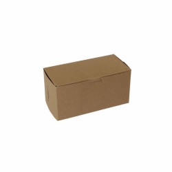 8 x 4 x 4 NATURAL KRAFT ONE-PIECE BAKERY BOXES