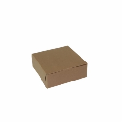 8 x 8 x 3 NATURAL KRAFT ONE-PIECE BAKERY BOXES