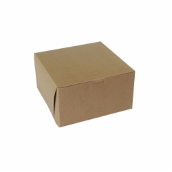 9 x 9 x 5 NATURAL KRAFT ONE-PIECE BAKERY BOXES