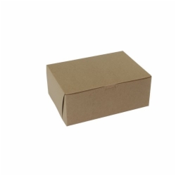 10 x 7 x 4 NATURAL KRAFT ONE-PIECE BAKERY BOXES