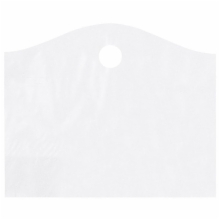 18 x 15 x 6 CLEAR FROSTED WAVETOP PLASTIC BAGS