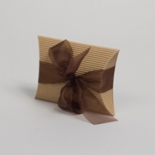 4.5 x 4.5 x 1.5 NATURAL KRAFT CORRUGATED PILLOW BOXES