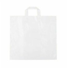 17 x 7 x 18 CLEAR FROSTED LOOP-HANDLE PLASTIC BAGS