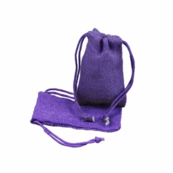 3 x 5 PURPLE DRAWSTRING JUTE POUCHES