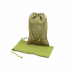 6 x 10 MOSS DRAWSTRING JUTE POUCHES